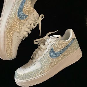 Air Force ones : custom Swarovski’s